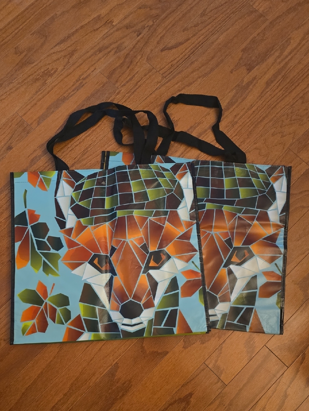 Pair Of Fox Reusable Tote Bags